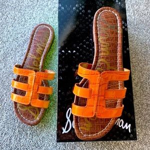Sam Edelman Orange Slide Sandals 8M